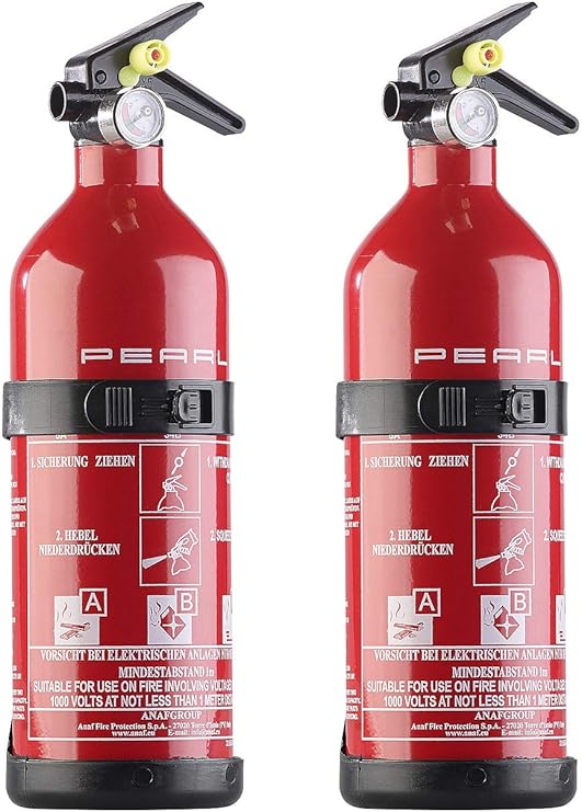 PEARL Mini Feuerlöscher: 2er-Set kompakte ABC-Feuerlöscher für Kfz ...